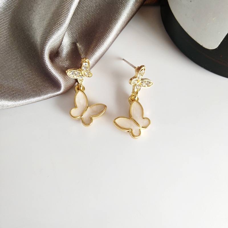 【好.樣.日.子】蝴蝶造型氣質耳環 S925純銀耳針 韓系簡約風 耳釘女 氣質飾品推薦 不易過敏日常百搭-細節圖2