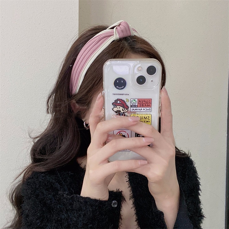 [台灣現貨]小香風珍珠蝴蝶結海綿髮箍 寬邊造型奶茶色髮飾 韓系可愛褶皺髮帶 頭飾百搭款-細節圖11