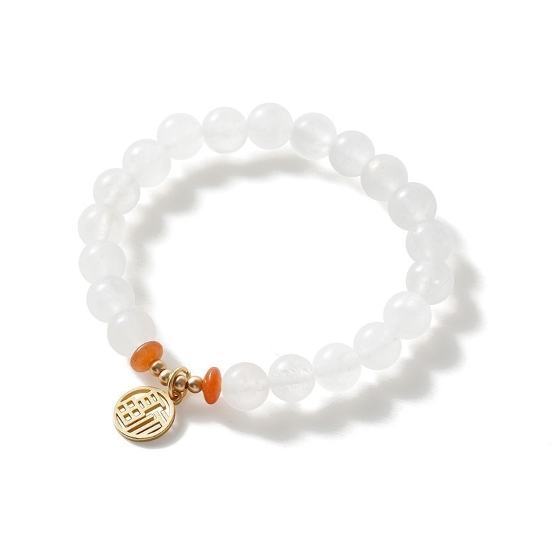 【好.樣.日.子】925草莓晶福牌吊墜手鍊 草莓晶手鍊 水晶手鍊 開運水晶手鍊 手鏈 925福牌手環 人緣愛情平安-細節圖5