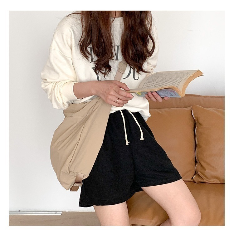 【好.樣.日.子】大容量尼龍斜背包 輕量防潑水單肩包 男女休閒肩背包 斜跨包 出遊通勤包 大包 尼龍包-細節圖8