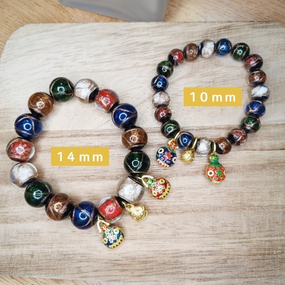 【好.樣.日.子】香灰琉璃吞金獸手環 手串 琉璃手環 香灰琉璃開運水晶手鍊 彈力手鏈 招財開運飾品-細節圖7