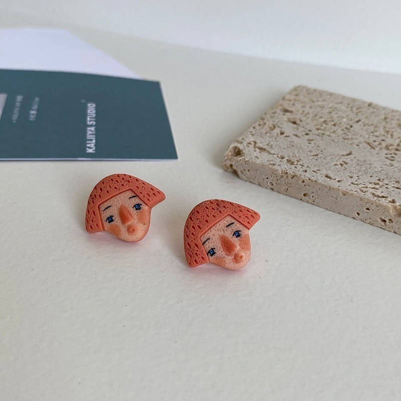 [S925純銀耳針]搞怪可愛耳環 卡通耳環 童趣造型樹脂耳環 純銀耳針 耳釘 耳環 創意耳環 S925純銀耳針-規格圖6