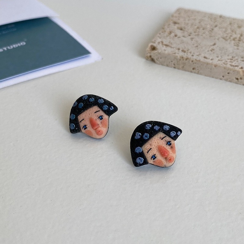 [S925純銀耳針]搞怪可愛耳環 卡通耳環 童趣造型樹脂耳環 純銀耳針 耳釘 耳環 創意耳環 S925純銀耳針-規格圖6