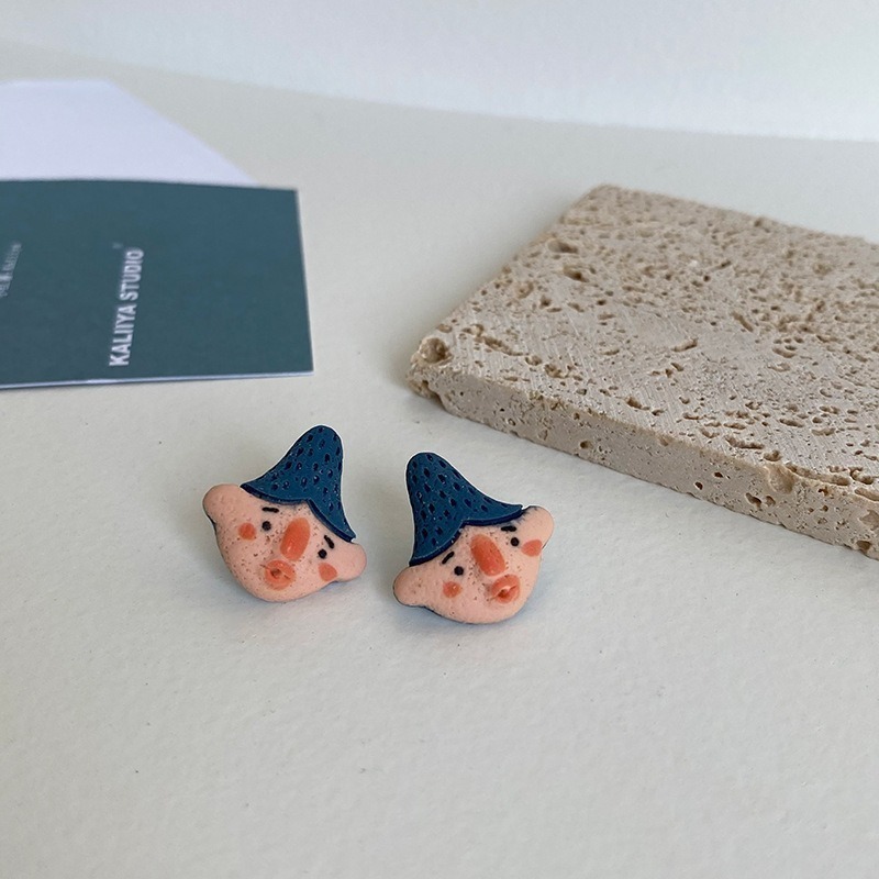 [S925純銀耳針]搞怪可愛耳環 卡通耳環 童趣造型樹脂耳環 純銀耳針 耳釘 耳環 創意耳環 S925純銀耳針-規格圖6