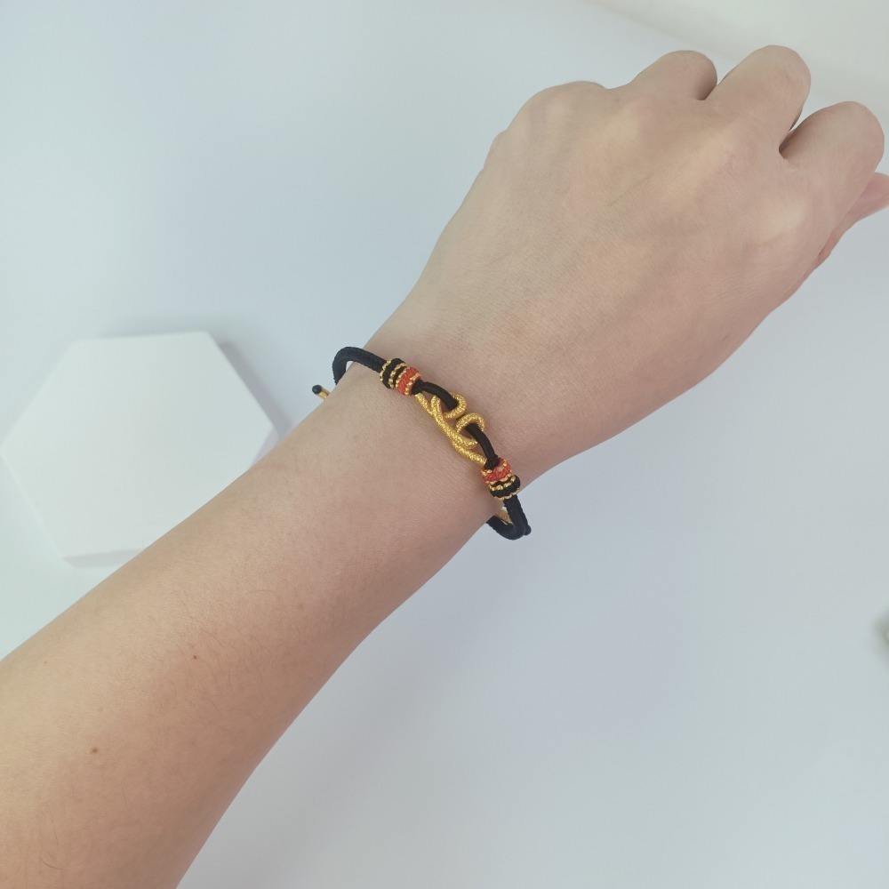 【好.樣.日.子】[開運紅繩]元寶招財手鍊 編織幸運手環 紅繩 黑繩 咖啡繩 元寶繩結 男女適用 開運飾品 招財祈福-細節圖7