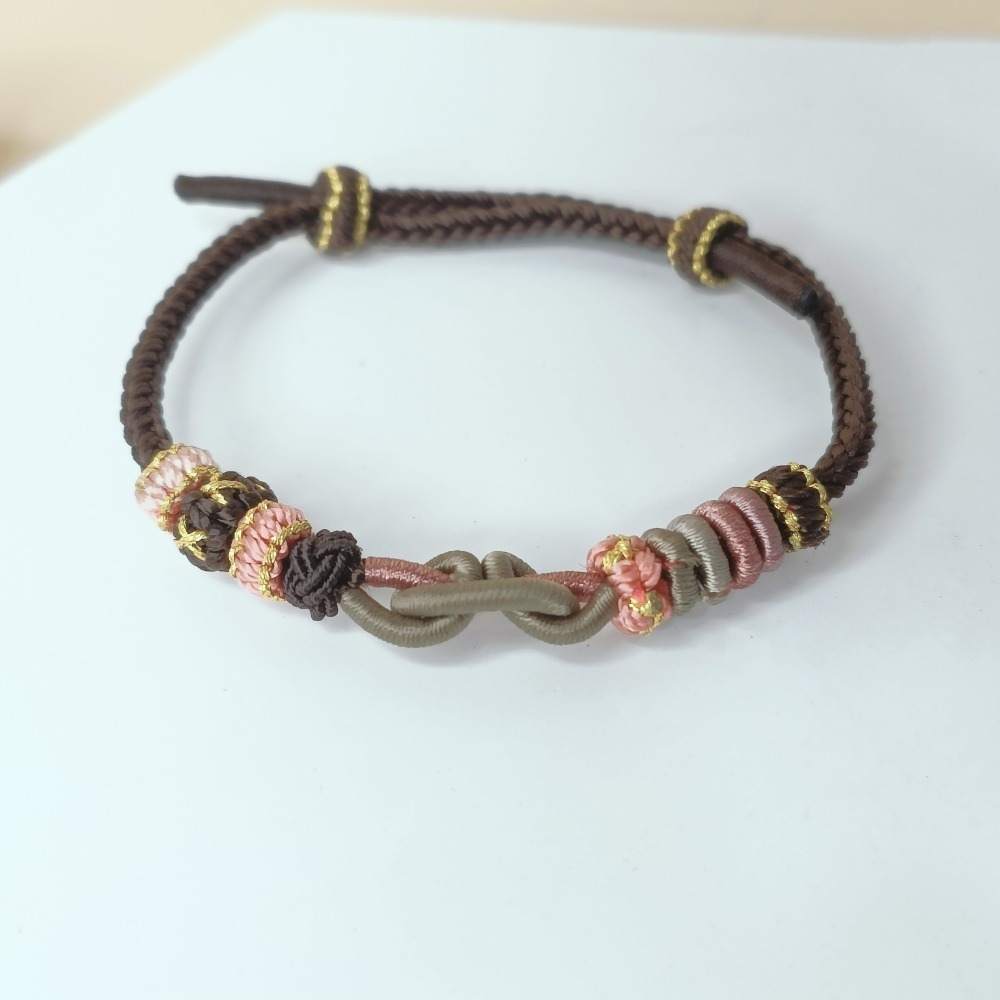 【好.樣.日.子】[開運紅繩]元寶招財手鍊 編織幸運手環 紅繩 黑繩 咖啡繩 元寶繩結 男女適用 開運飾品 招財祈福-規格圖7