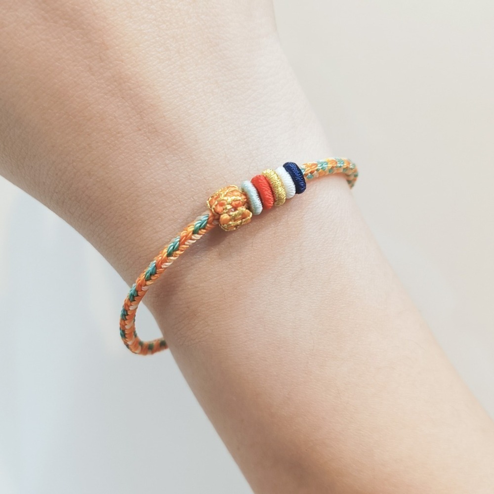 【好.樣.日.子】五彩納福吉運結繩手環 開運紅繩 編織手鍊 招財手環 好運手環 編織紅繩手環 手作祈福手繩-細節圖9