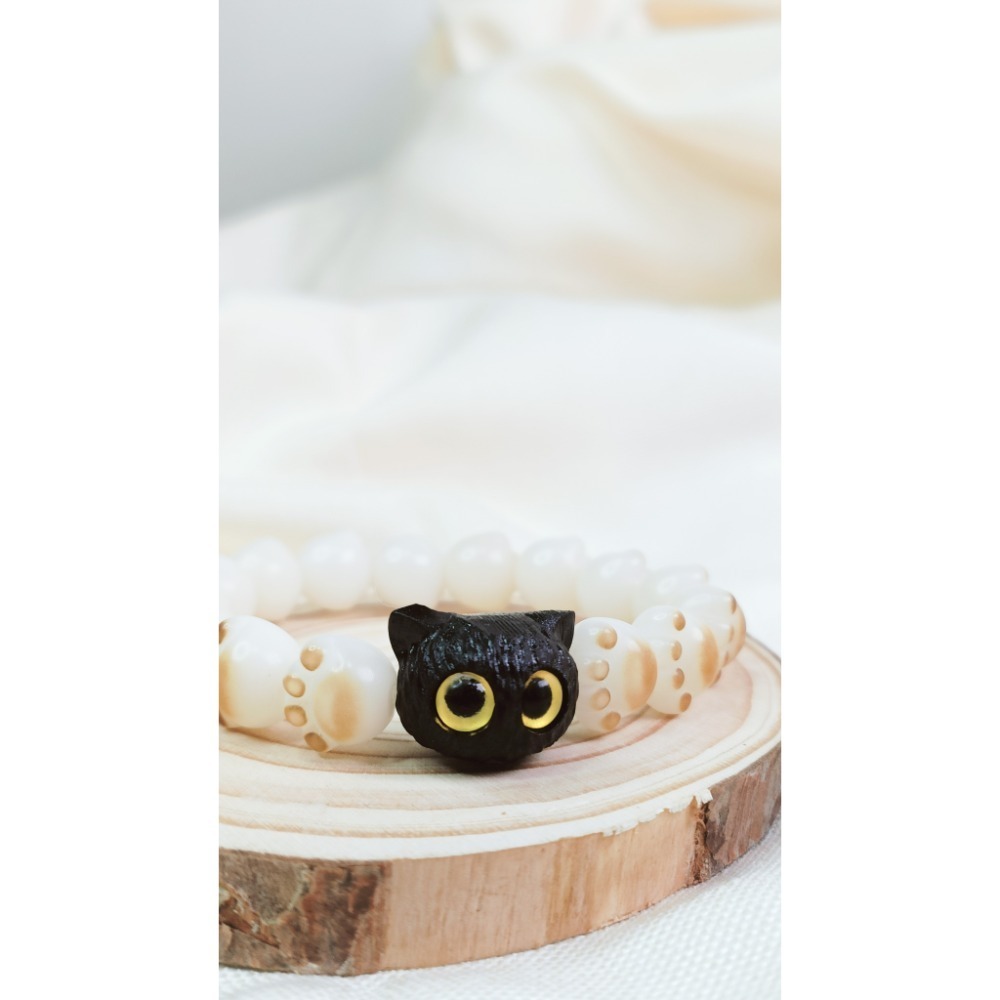 【好.樣.日.子】開運貓掌手環 菩提貓爪 手串 手鍊 水晶 天然水晶 水晶手串 手鍊 菩提 貓爪 貓掌 智慧 好運平安-規格圖7