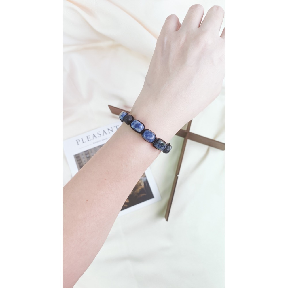 【好.樣.日.子】天然水晶串珠手鍊 水晶手環 水晶手鍊 中性生命樹手串 火山石 多款顏色可選 時尚百搭設計-規格圖8