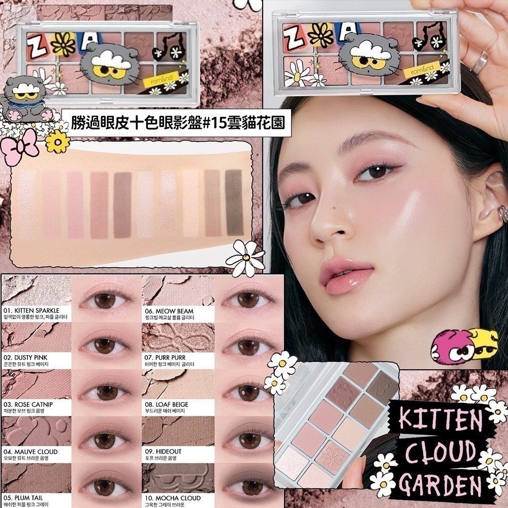 Rom&nd × ZO&FRIENDS｜聯名限定彩妝系列（唇釉／眼影／唇膏／腮紅／打亮／氣墊粉餅）-規格圖16