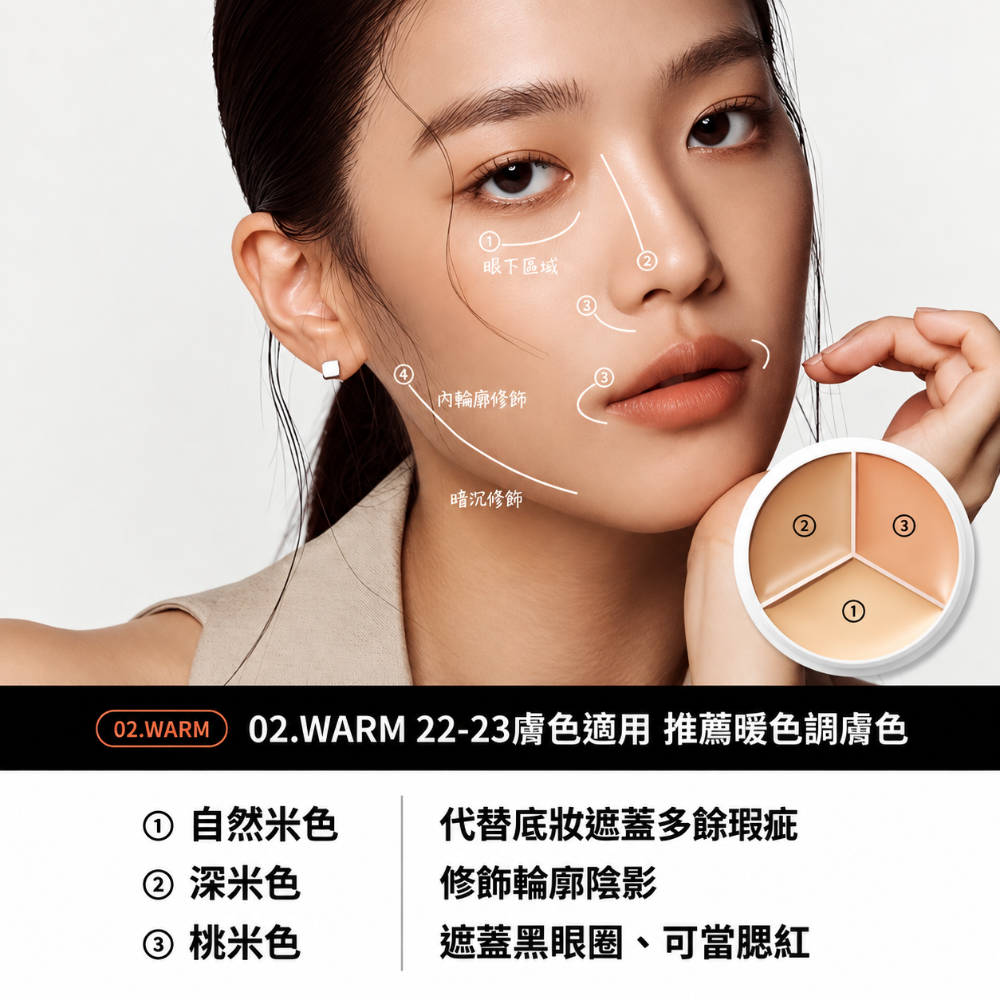 TFIT 專業無痕遮瑕膏15g 淚溝法令紋面中瑕疵遮瑕-規格圖3