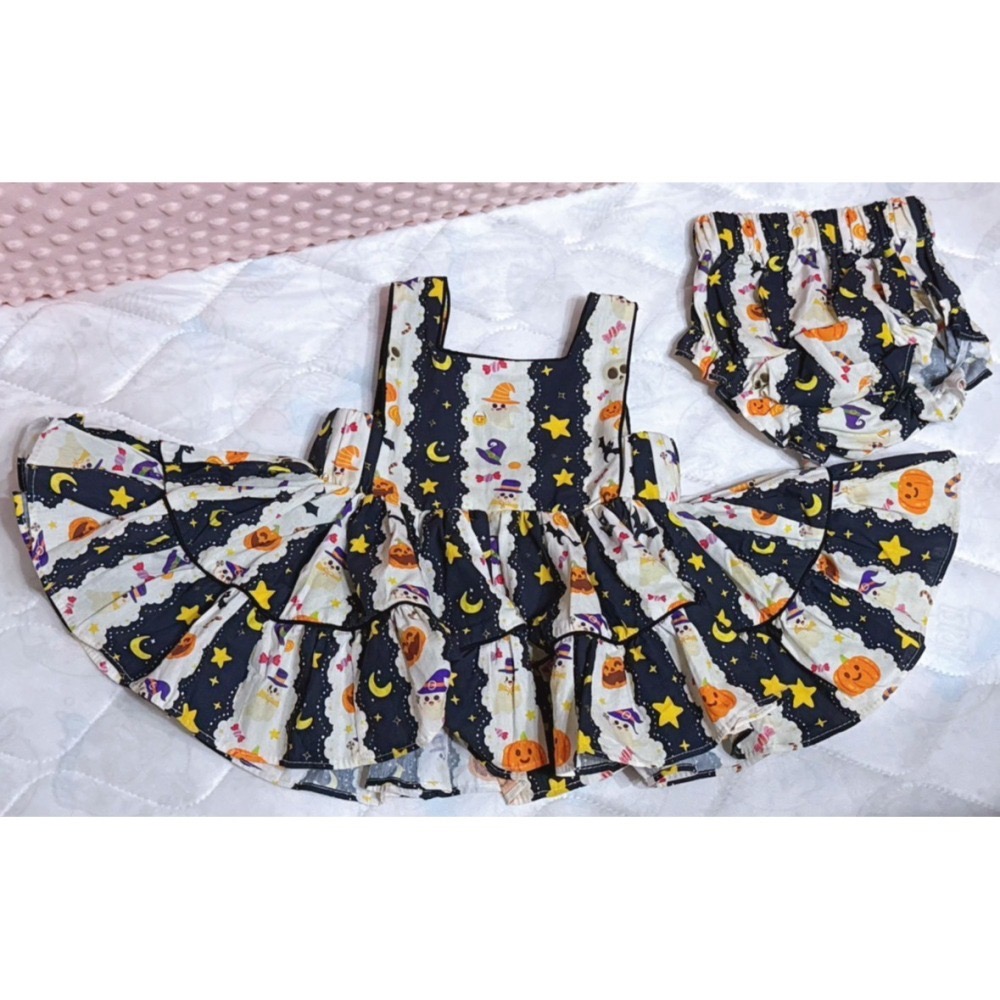珍珠貝比泰國手作童裝 萬聖節南瓜月光舞會-細節圖2