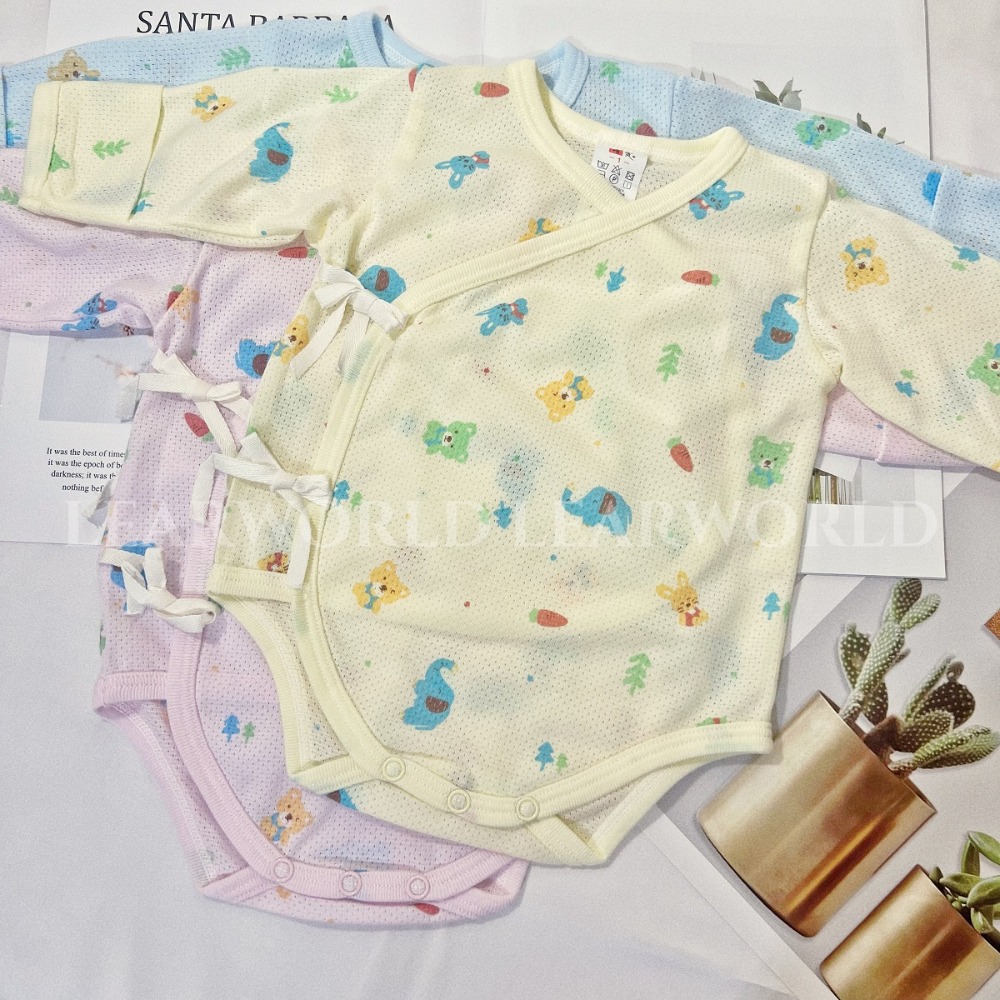 台灣製現貨✨新生兒綁帶側開包屁衣 連身衣 哈衣 冷氣衫 長袖包屁衣-細節圖4