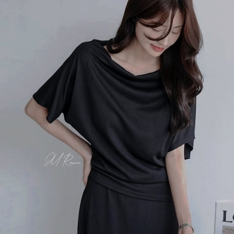 正韓兩件式鬆緊腰裙套裝-細節圖6