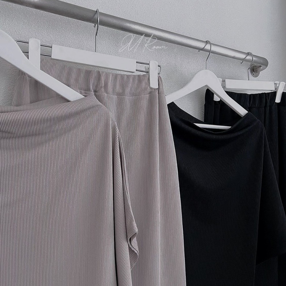 正韓兩件式鬆緊腰裙套裝-細節圖8