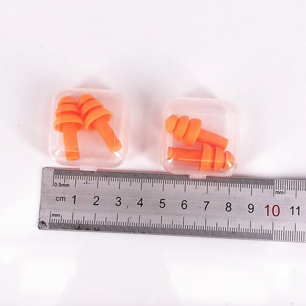 『工業安全網』矽膠隔音耳塞 附收納盒 睡覺閱讀防噪音怕打呼聲鄰居工地吵雜抗噪静音效果佳 長途旅行露營游泳必備 可水洗-細節圖3