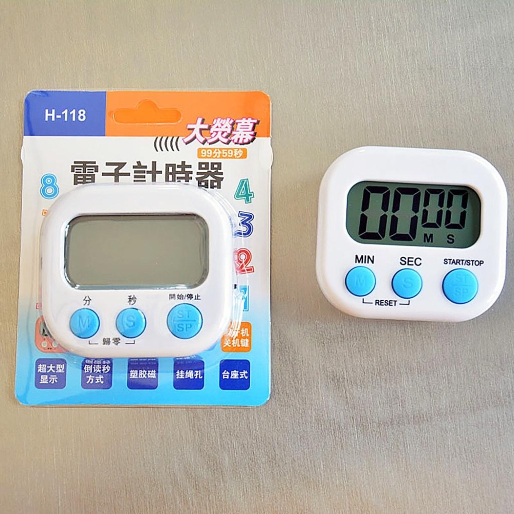 【工業安全網】多功能電子計時器廚房烹飪烘焙健身運動學習考試時間計時碼表顏色隨機出貨不挑色-細節圖5