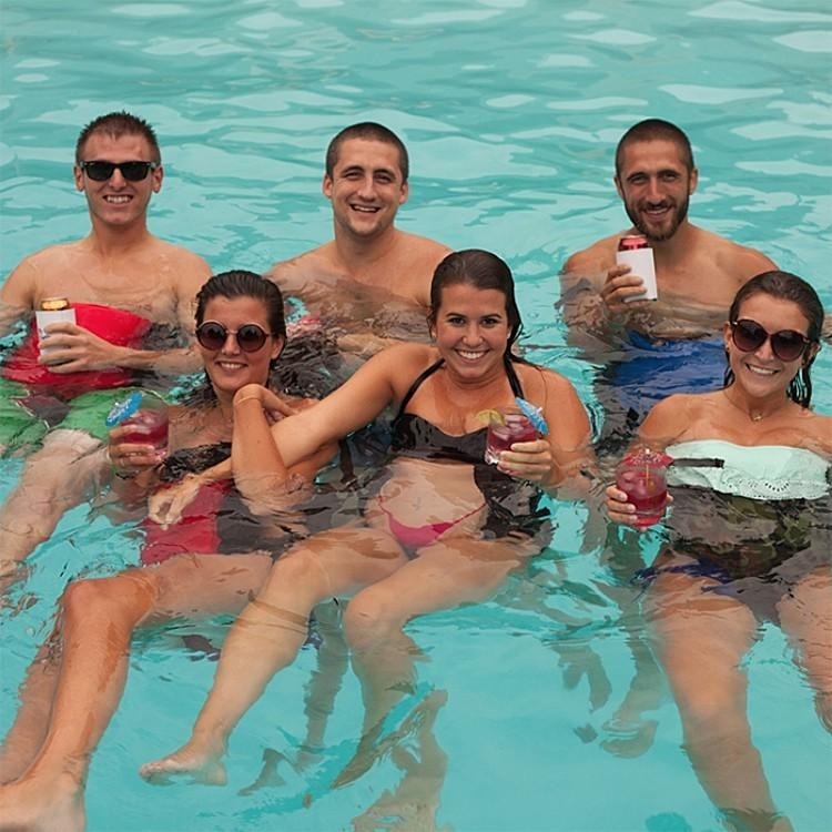 【限時特惠】AQUA BEAR水中漂浮褲水上休閒用品夏季必備滑水道漂漂河浮潛載具釣魚玩水輔具漂浮衣浮力衣泛舟非救生衣浮板-細節圖3