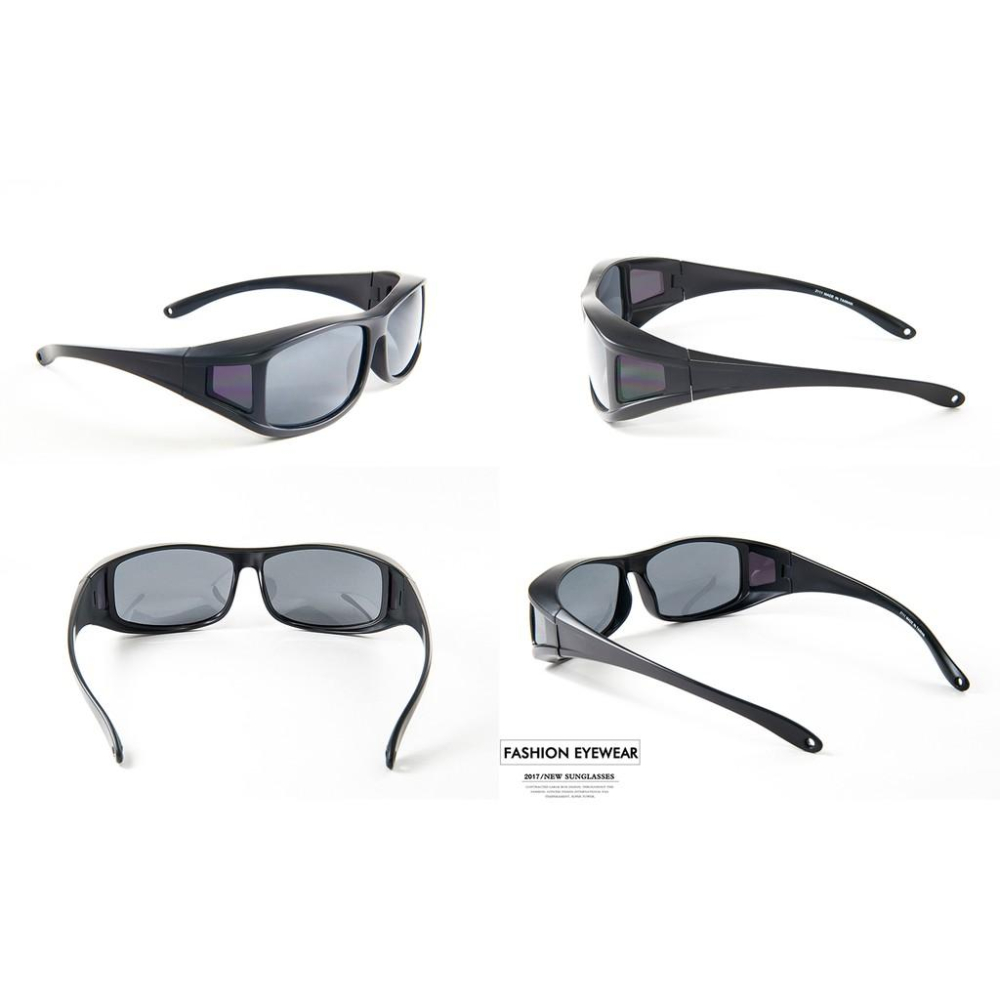 『工業安全網』911輕變色偏光太陽眼鏡加大包覆式套鏡近視眼鏡老花眼鏡可戴UV400抗紫外線防眩光台灣製造運動眼鏡墨鏡-細節圖4