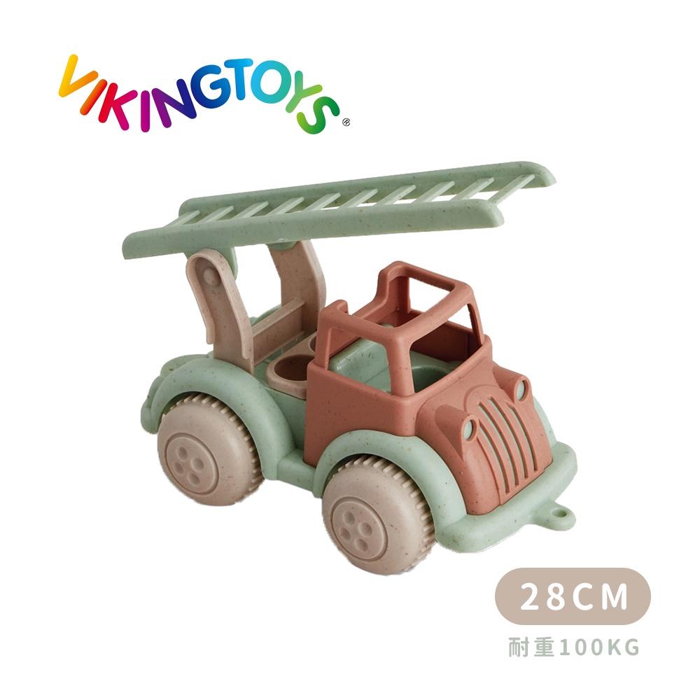 瑞典Viking toys踩不壞/不刮手的維京玩具-Ecoline莫蘭迪色救援雲梯車-22cm(20-89111)玩沙-細節圖3