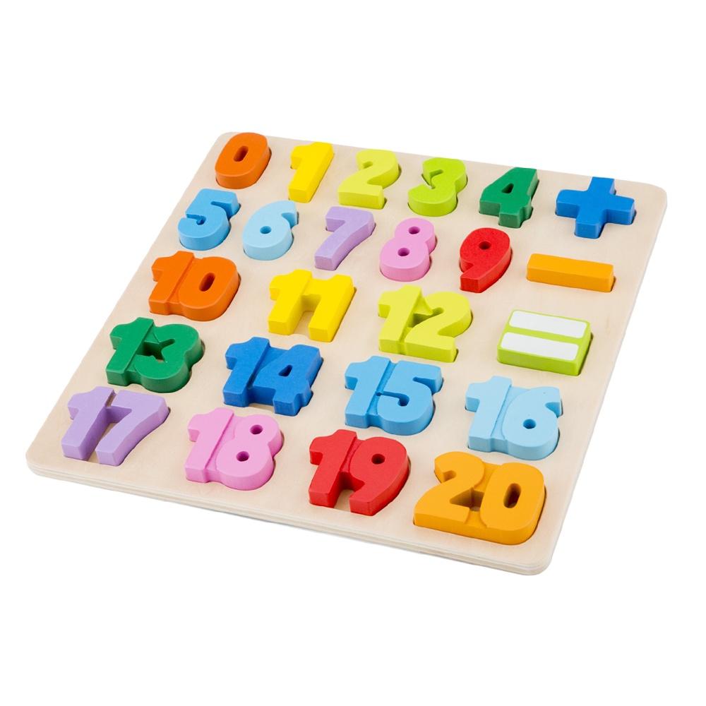 荷蘭New Classic Toys 幼兒木製數字學習配對拼圖-10539 認知玩具/數字學習教具/寶寶拼圖/木製玩具-細節圖2