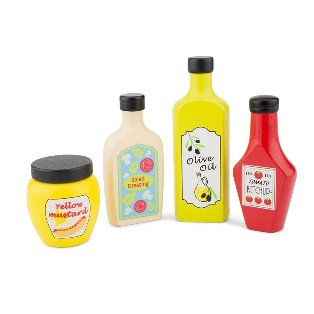 荷蘭 New Classic Toys 木製小主廚美食調味組-10599 家家酒 木製玩具 煮菜 小廚房 調味罐-細節圖2
