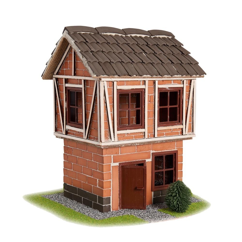 德國teifoc DIY益智磚塊建築玩具 雙層半木作結構別墅-TEI4910 蓋房子/磚塊蓋房子/建構玩具/德國製造-細節圖2