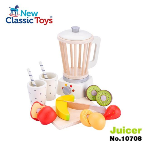 荷蘭 New Classic Toys 冰沙果汁機切切樂-10708 切切樂 / 家家酒 /木製玩具 /廚房玩具