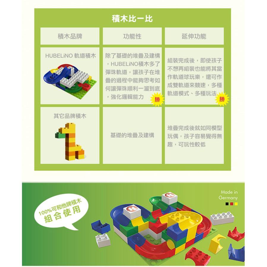 德國HUBELiNO 軌道積木組合(基礎積木+軌道套件) - 85PCS  相容得寶 duplo樂高 STEAM玩具-細節圖5