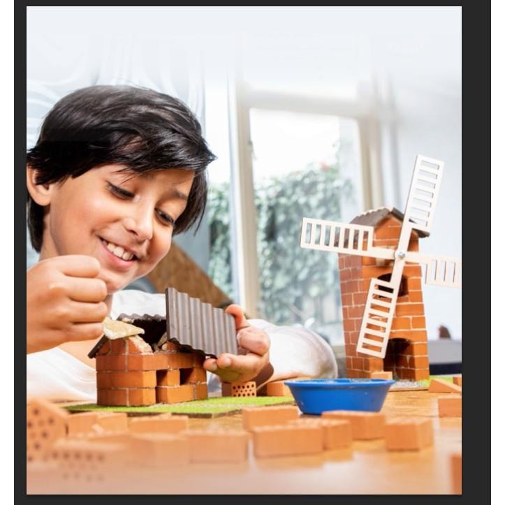 德國teifoc 益智磚塊建築玩具 超人氣入門款 -DIY手作玩具 親子同樂 真實磚塊蓋房子 兒童節🔥🔥-細節圖3