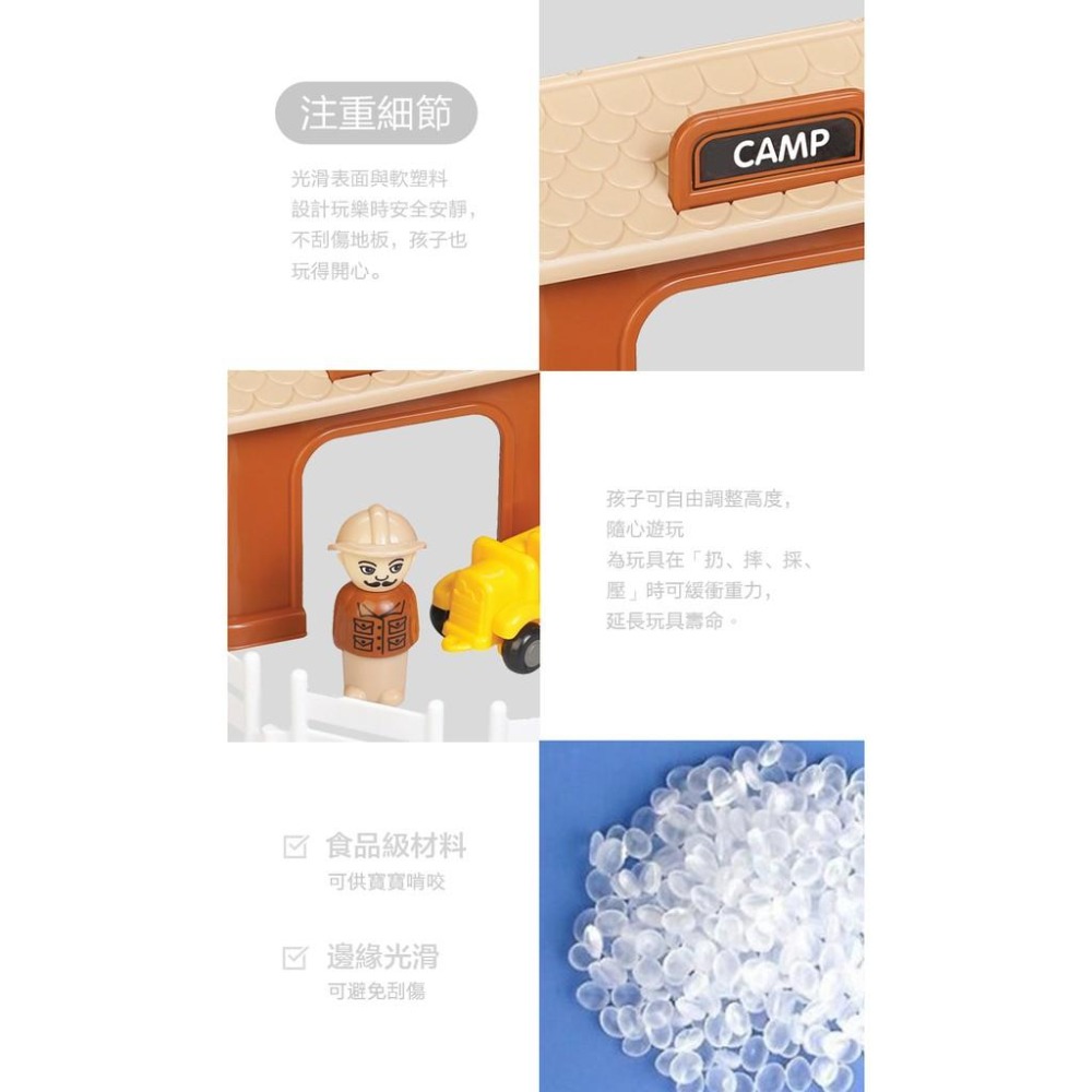 瑞典Viking toys踩不壞/不刮手的維京玩具-City車車樂園系列-野生動物園 #車車玩具 #停車場玩具-細節圖3