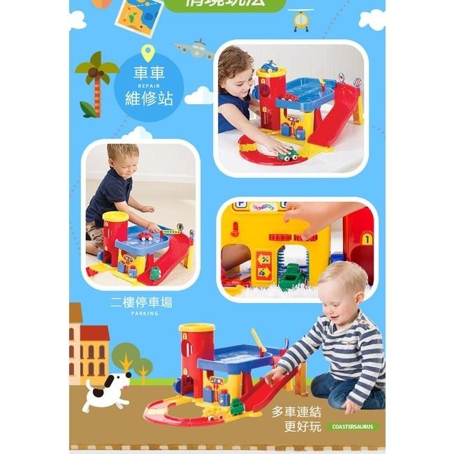 瑞典Viking toys踩不壞/不刮手的維京玩具-城市三層停車場(含加油站及洗車場) 部落客激推款! 停車場玩具-細節圖6