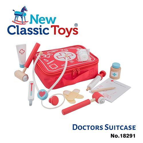 荷蘭New Classic Toys 木製實習小醫生遊戲組 - 18291 木製玩具/家家酒玩具/醫生玩具/模仿學習玩具