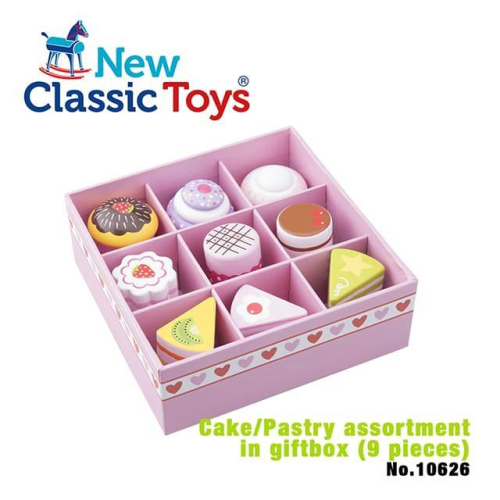 荷蘭 New Classic Toys 甜心蛋糕禮盒 - 10626 #家家酒 #木製玩具 #切切樂 #廚房玩具