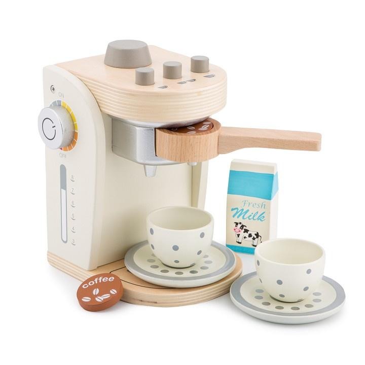 荷蘭New Classic Toys 木製家家酒咖啡機 - 優雅白 - 10705 /木製玩具/家家酒/咖啡機玩具/統感-細節圖2