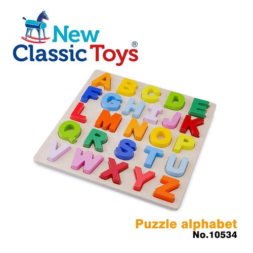 荷蘭 New Classic Toys幼兒英文字母配對拼圖 - 10534 木製玩具 拼圖玩具 英文字母學習 認知學習