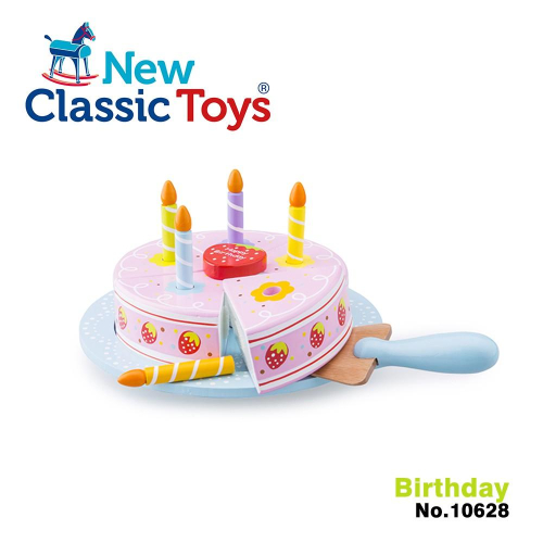 荷蘭 New Classic Toys 經典生日蛋糕 - 10628 #木製玩具 #家家酒 #切切樂