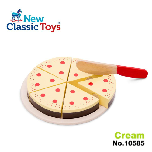 荷蘭【New Classic Toys】奶油蛋糕切切樂 - 10585 #切切樂 #木製玩具 #家家酒玩具