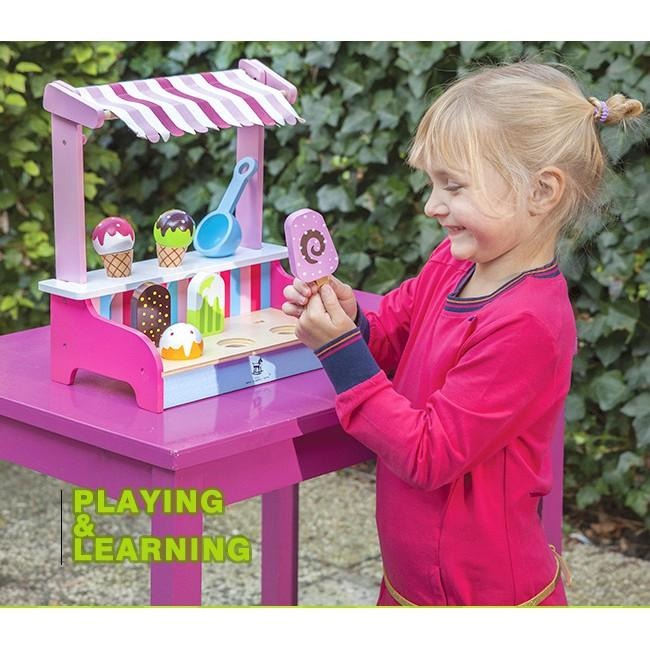 荷蘭 New Classic Toys 繽紛冰淇淋小舖 - 11073 #木製玩具 #家家酒 #切切樂-細節圖4