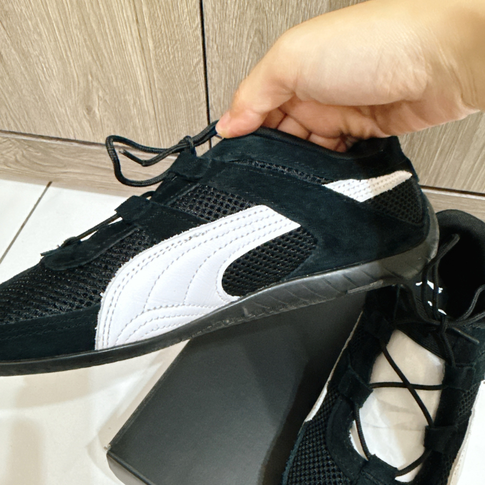 二手九成新 黑 PUMA 女 SPEEDCAT GO WNS 賽車鞋 23.5cm-細節圖2