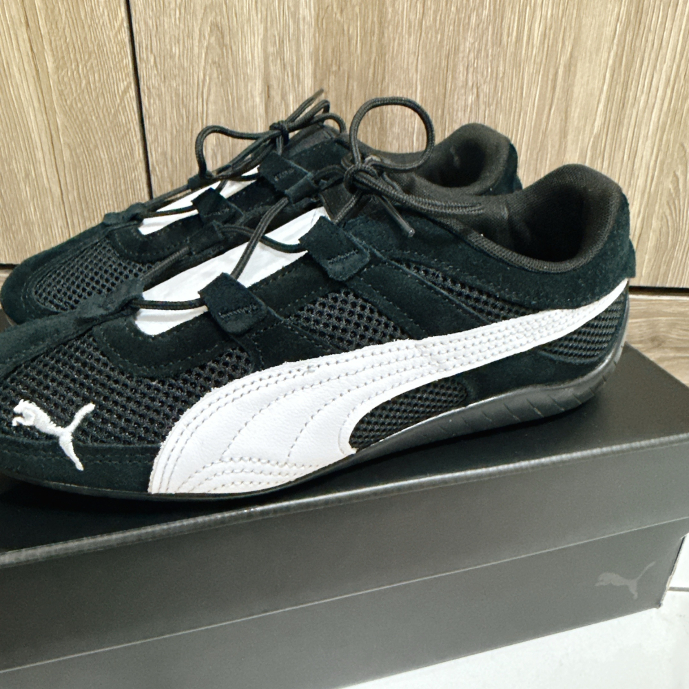 二手九成新 黑 PUMA 女 SPEEDCAT GO WNS 賽車鞋 23.5cm-細節圖4