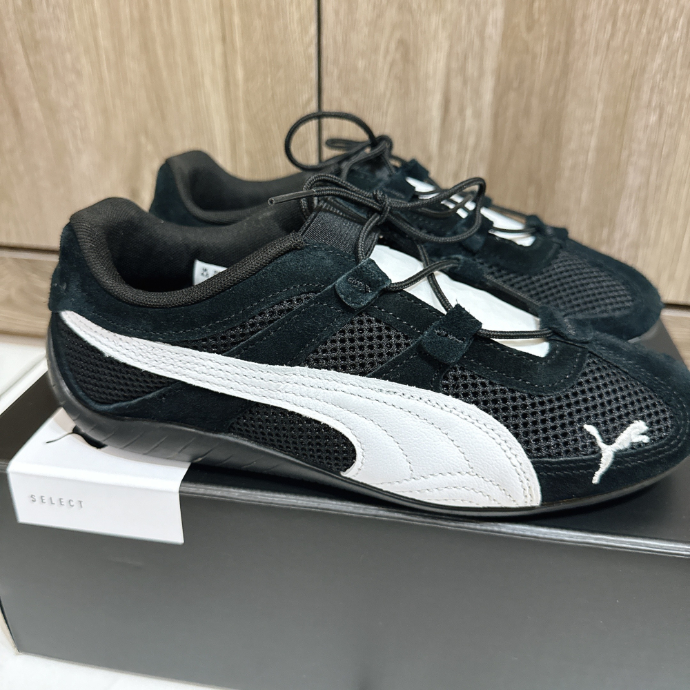 二手九成新 黑 PUMA 女 SPEEDCAT GO WNS 賽車鞋 23.5cm-細節圖5