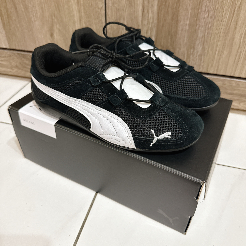 二手九成新 黑 PUMA 女 SPEEDCAT GO WNS 賽車鞋 23.5cm-細節圖9