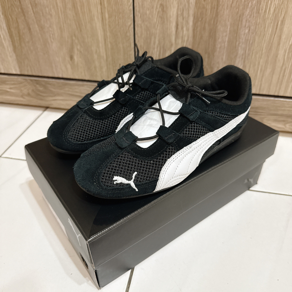 二手九成新 黑 PUMA 女 SPEEDCAT GO WNS 賽車鞋 23.5cm-細節圖10