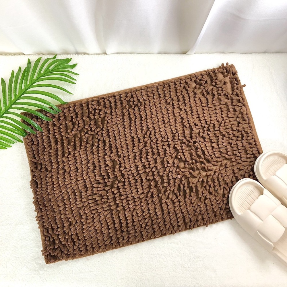 全新 雪尼爾地墊 長毛地墊 吸水地墊 浴室腳踏墊 腳踏墊 吸水腳踏墊-規格圖5