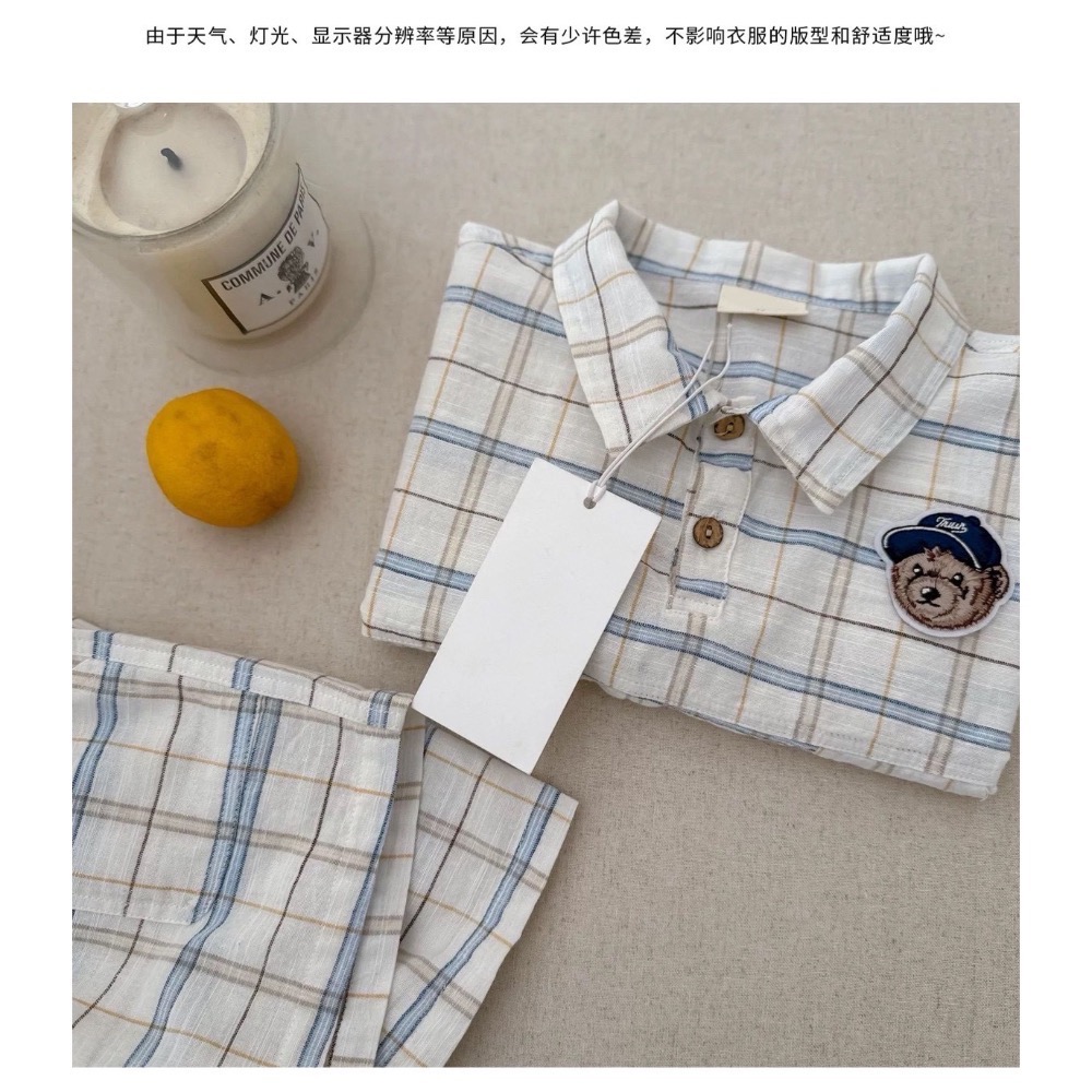 EB 百搭格紋對衫二件組-細節圖2