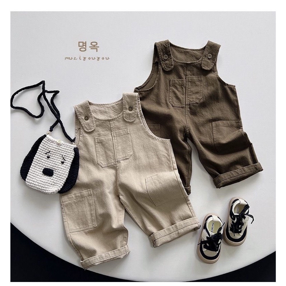 EB森系百搭復古吊帶褲-細節圖3