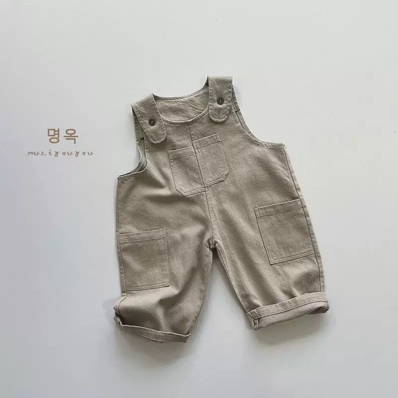 EB森系百搭復古吊帶褲-規格圖3