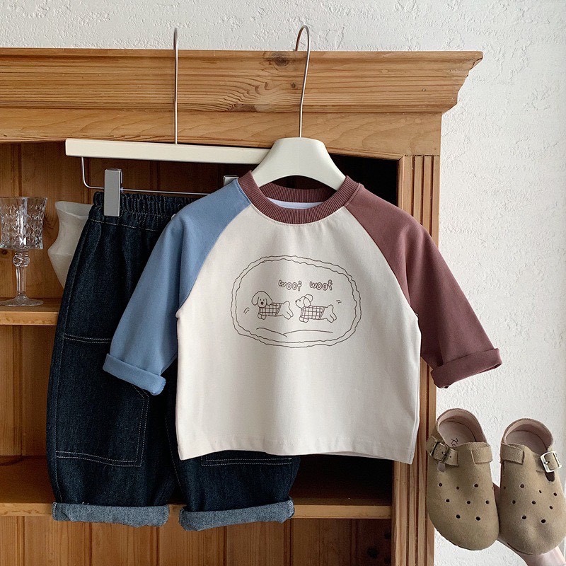 EB 韓版純棉長袖拼色打底衫（春秋款）-細節圖3