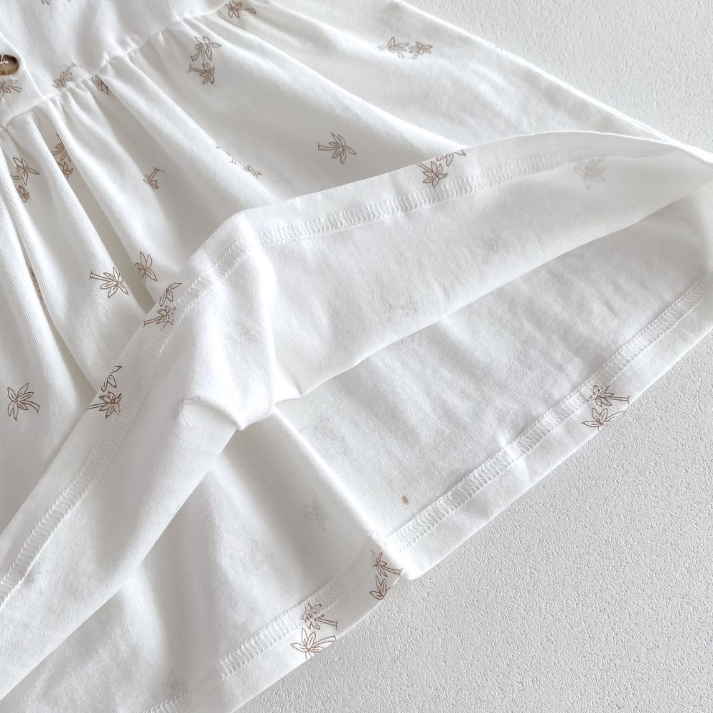 EB 椰子樹印花短袖公主裙-細節圖6